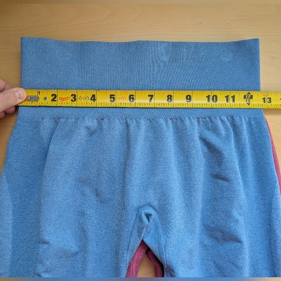 BUNDLE OF 2 NVGTN Seamless Women Leggings Size Medium Pink And Blue Activewear - Picture 13 of 15
